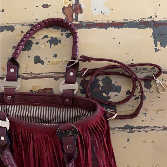 💥HOBO BAG💥 burgundy boho bag - Picture 7 of 8